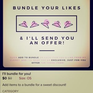 Bundles will save money on shipping ‼️